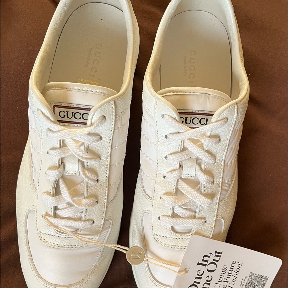 VINTAGE RARE GUCCI 1984 Tennis Classics ( New In Box) 38.5 EU ( US 7.5/8) - Picture 10 of 16